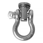 Winchmax Swivel Recovery Eye. Stainless Steel for WInch Bumper Including 4.5 Ton ¾ Inch Shackle