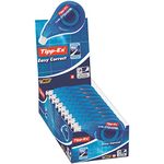 Tipp-Ex Easy Correct Correction Tape - Box of 10 Extra-Long Tear-Resistant Plastic Film- 12 m x 4.2 mm