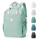 HYC00 School Backpack Womens Casual Daypack Backpack for School Waterproof School Bags for Teenager Rucksack College Backpack High School Backpack Bookbag Fit 14 Inch Laptop Rucksack,Light Green