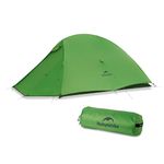 Naturehike Cloud Up Tent 2 Person Lightweight Camping Tent, Easy Set up Windproof & Waterproof Dome Tent for Outdoor Travelling Trekking