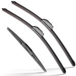 RAINTOK Windshield Wiper Blades Replacement for Honda CRV CR-V 2017 2018 2019 2020 2021 2022 Original Factory Quality Front Rear Wipers Blade Set for My Car - 26" 17" 12" (Pack of 3)