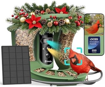 Birdfy 2 Smart Bird Feeder with Camera, Dual-Lens (2K+1080P) Camera for Live Streaming & Close-Up Photos, AI Identifies Bird Species, Solar-Powered Backyard Birdwatching Gift
