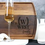 Personalized Cutting Boards - Wedding Gifts, House Warming Gifts, Anniversary Gifts for Her & Him, Couples Engagement Gifts - Cheese & Charcuterie Board - Personalized Gifts for Men, Women & Couples