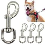 Anwangda Swivel Snap Hooks, 360° Dog Lea-d Clip Heavy Duty Lea-ds Clasp Buckle Trigger Clip, Pet Leashes Clip Snap Hook Keychain Hooks for Dog Linking Camping Keyring(size:4 PCS)