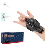 COMIANO Web Launcher String Shooters Toy, Cool Gadgets [Electric Reel-in] Spider String Shooter Real Silk Superhero Role-Play Cool Stuff Fun Toys Great for Men,Teenagers,and Kids(Black)