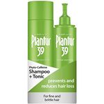 Plantur 39 Caffeine Shampoo and Tonic Set Prevents and Reduces Hair Loss | For Fine Brittle Hair | Supports Hair Growth | Women Hair Care Made in Germany | Set of 250ml Shampoo and 200ml Tonic