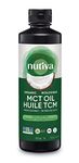 Nutiva Organic MCT Oil, Unflavored, 473 mL | Organic, Non-GMO, Non-BPA | Vegan, Gluten-Free, Keto & Paleo | 14g MCT per Serving & Neutral Flavor for Energy Boost to Coffee, Shakes and Salads