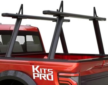 KitsPro 800lb Truck Bed Rack for Ford F-150 F-250 F-350 Super Duty, Dodge Ram 1500 2500 3500, Chevy Silverado Colorado, GMC Sierra Canyon, Toyota Tundra Heavy Duty Truck Ladder Rack Crossbar Cross Bar