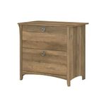 Bush Furniture Salinas 2 Drawer Lateral File Cabinet in Reclaimed Pine | Home Office Storage for Letter, Legal, and A4-Size Documents