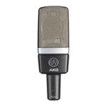 AKG C214 Professional Large-Diaphragm Condenser Microphone, Single pattern, cardioid, switchable 20dB attenuator and bass-cut filter, integrated suspension, rugged classic design, wide dynamic range