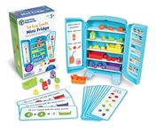 Learning Resources Sorting Snacks Mini Fridge,51 Pieces, Ages 3+, Toddler Toys, Educational Toys, snack toys,plastic food toys,kids kitchen accessories