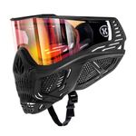 HK Army HSTL Skull Paintball Goggle/Airsoft Mask (Black, Fire)