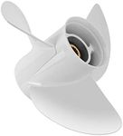 VIF Jason Marine 13 1/4x17-K Aluminum Boat Propeller for Yamaha Outboard Motos 60/70/75/80/85/90/115/130HP,OEM Parts No.6E5-45945-01-EL,15 Tooth, Rh