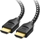 Cable Matters 48Gbps Ultra HD 8K HDMI Cable (Braided 8K HDMI Cable) with HDR for PS5, Xbox Series X/S, RTX3080 / 3090, Apple TV, and More – 1m / 3.2 Feet