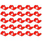 25 Pcs Red No Pin Bolt Chicken Glasses Plastics Anti-Pecking Chicken Glasses Poultry Peeper Glasses for Chicken