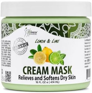 SPA REDI - Body and Foot Cream Mask, Lemon and Lime, 16 Oz - Pedicure Massage for Tired Feet and Body, Hydrating, Fresh Skin - Infused with Hyaluronic Acid, Amino Acids, Panthenol, Comfrey Extract