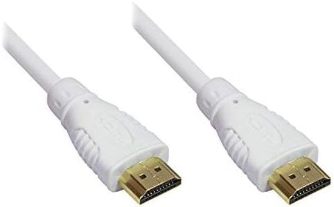 Good Connections High-Speed HDMI Cable with Ethernet/Gold-Plated Connectors / 5 m White