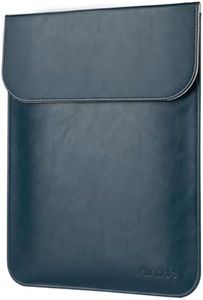Allinside 15-16" Laptop Sleeve Compatible with MacBook Pro 16 2019-2021 M1 Pro M1 Max (A2485 A2141)/ MacBook Pro 15 2010-2019 (A1990 A1707 A1398), PU Leather Laptop Case, Blue