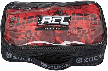 ZÜCA Cornhole ACL Sport Pouch - Cornhole Bag Utility Pouch - Fits 4 Cornhole Bean Bags - Durable Ballistic Nylon with Clear Vinyl Lining - Fit Handles of Cornhole Bag Carry Case