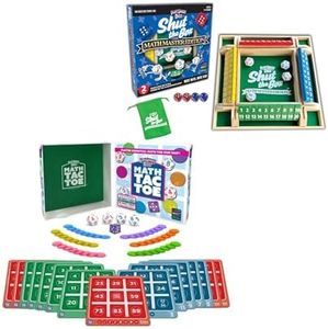 Semper Smart Games PlaySmart Dice Math-Tac-Toe Game & Shut The Box Math Master Edition