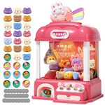 Claw Machine for Kids, Candy Vending Grabber, Mini Candy Vending Grabber,Vending Machine Toys for 3 4 5 6 Year Old Girls ,Kids Party Games, Electronic Arcade Game Indoor for Home Party Birthday Gifts