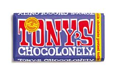 Tony's Chocolonely Dark Milk Pretzel Toffee Chocolate Bar - 180g Belgian Fairtrade Chocolate, Gift, 42% Cocoa, Vegetarian