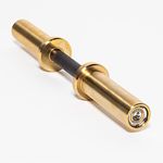 Bells of Steel Industrial Loadable Olympic Dumbbell Handle, Weight Plates Handle - Black Cerakote Sleeves, TItanium Plated, Knurled Dumbbell Grips - 28 mm Diameter Dumbbell Bar, 200 lb Weight Capacity