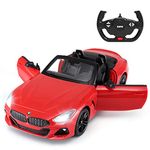 BMW Remote Control Cars, 1/14 Rastar RC BMW Z4 Roadster Diecast Car, Convertible RC Car – Red/2.4GHz