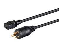 Monoprice 3-Prong Extension Cord - 50ft - Black, NEMA L5-20P to IEC 60320 C19, for Computers, Servers, Monitors to a PDU or UPS in a Data Center