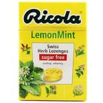 Ricola Sugar Free Lemon Mint (40g) | Swiss Herb Lozenges Drops | Ricola Candy | Herbal Candy | Sugar Free Mint Drop | Herbal Sweet