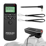 PHOLSY Intervalometer for Canon Shutter Release C6 Timer Remote Control for Canon EOS R6 R7 XT XTi XS XSi T1i T2i T3 T3i T4i T5 T5i T6i T7i T8i 1300D 1100D 1000D 550D 500D 90D; for Olympus; for Fuji