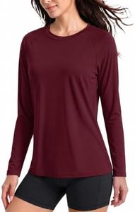 Boladeci Workout Tops for Women UPF 50+ Sun Shirt Rash Guard Swim Tops