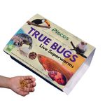 True Bugs Live SUPERWORMS Natural Food Supplement with High Protein for All Life Stages, Including Aquarium Fish | Arowana, Oscar Fish Food,Turtle, Reptile Food, Monkeys and Other Pets (500pcs)