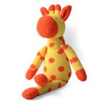 shumee Knitted Giraffe Plush Toy (0+ Years) | Multicolor | Organic Cotton Toy | Cuddly Buddy Toy for Kids | Child Safe & Non Toxic