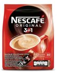 NESCAFÉ Original 3-in-1 Instant Coffee, Powder Form, by febora foods, 30 Sachets, 525g, Caffeinated, Original Flavour