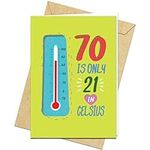Funny 70th Birthday Card for Him or