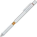 Uni M71010.26 Shift Pipe Lock Drafting 0.7mm Pencil, Silver Body with Orange Accent (M71010.26)