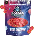 Cosmic Freeze Berry Star Clusters Freeze Dried Candy, Crunchy Freeze Dry Candy for Mix-In Snacks Candy Freeze Dried, Gluten-Free, Made in USA, 1.0 Oz