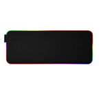 Trintion RGB Gaming Mouse Mat 900×400×4mm Thick Extended Gaming Mouse and Keyboard Mat Pad with Non-Slip Rubber Base with 7 Light Modes Luminous LED Mouse Pad for Computer Gamer Black