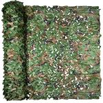 FullLit Camo Netting, Camouflage Netting, Hunting Blind Camo Net, Army Party Decorations, Sunshade Fence Nets, Lightweight for Camping, Shooting, Photograph, Car Cover, Outdoor