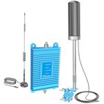 Vehicle Cell Phone Signal Booster for Truck, SUV, RV, Boosts 5G 4G LTE Supports All Canadian Carriers: Bell, Rogers, Telus, Fido and More Band 2/4/5/12/13/17/25/26/30/66/71 Cell Booster Antenna Kits