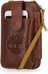 Timberland Women's RFID Leather Phone Crossbody Wallet Bag, Cognac (Altroz), One Size