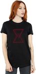 Marvel Women's Avengers Infinity War Black Widow Lines Boyfriend Fit T-Shirt Black XXX-Large