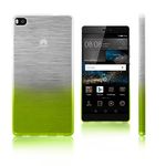 Xcessor Transition Color Flexible TPU Case for Huawei Ascend P8. with Gradient Silk Thread Texture. Transparent/Green