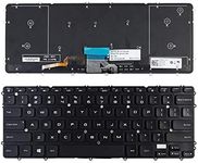 LXDDP Laptop Replacement US Layout with Backlit Keyboard for Dell Precision M3800 XPS 15 9530 03H5CJ 3H5CJ WHYH8 0HYYWM US Black