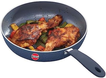 Hawkins Ceramic Nonstick Frying Pan, 23 cm Diameter, Induction Fry Pan, Granite Omlette Egg Pan, Fish Pan, Blue (ICF23)