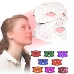 Red Light Therapy Mask for at Home Face Masks Skincare, Portable Skin Tightening Beauty Toning Device,7 Colors LED Mask Mode Adjustment - Rejuvenation,Face Toning Firming for Women (White Butterfly)