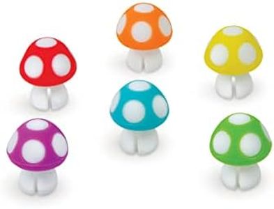 Genuine Fred Tiny Toadstools Drink Markers, 1 inch (5297217), 1 inch, Plastic, No Gemstone