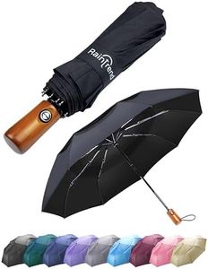 NEW Premium Umbrella Windproof - Large Umbrella Travel - Compact Umbrella Automatic - Travel Umbrella Folding - Portable Umbrella Auto - Oversized Umbrella Black Rain Umbrella - Mens Umbrella Compact