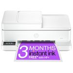 HP Envy 6530e All in One Printer | Perfect for Home | Colour | Wireless | Print, Scan & Copy | 3 Months of Instant Ink Included | Automatic 2-sided Photo Printing | Automatic Document Feeder | White